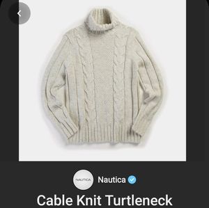 Nautical Men's Turtleneck Sweater
